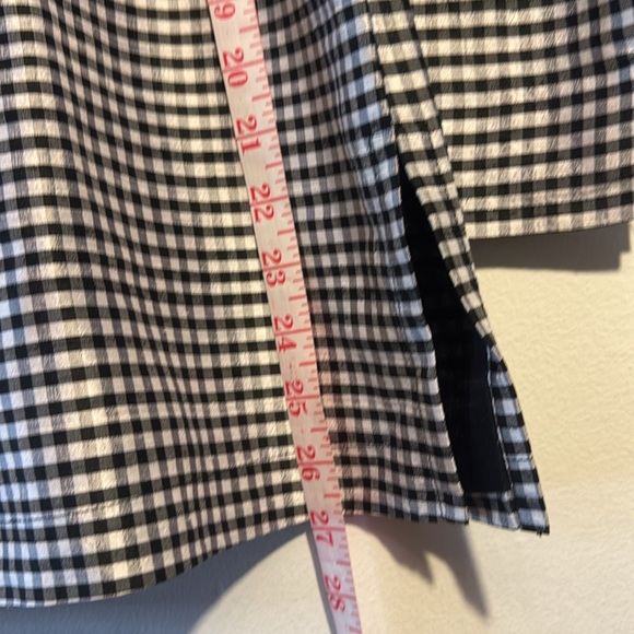 Tanjay petite large black/white gingham rose embroidery - Picture 7 of 8